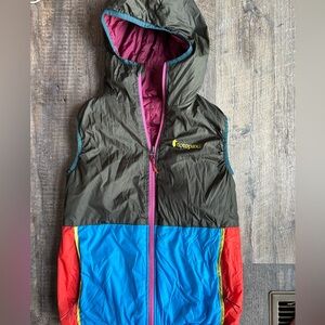 Cotopaxi reversible colorblock Hooded Vest